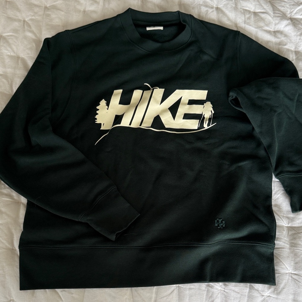 Tory Sport forest green Crewneck Sweatshirt with HIKE Graphic